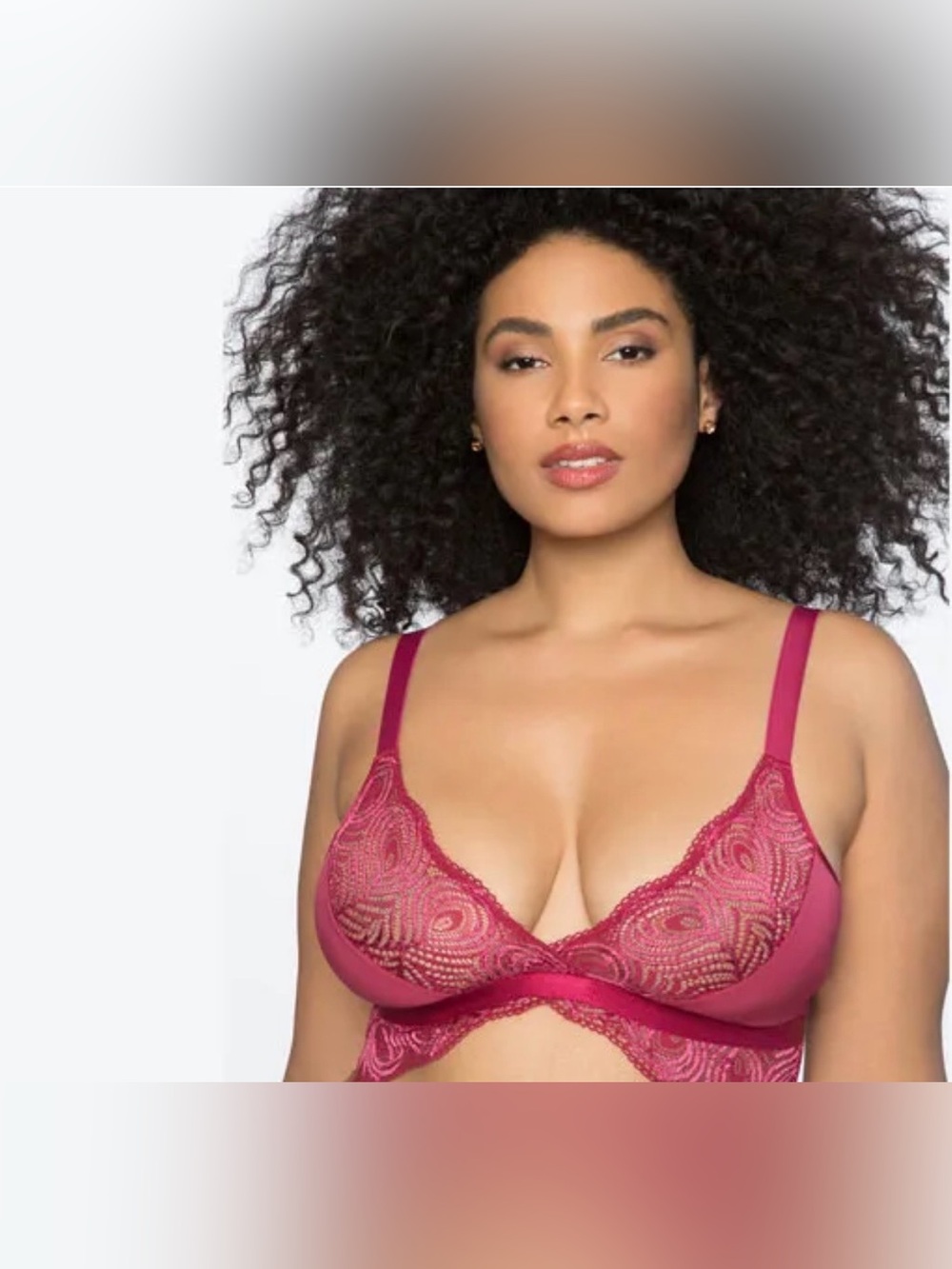 Cosabella x Eloquii Sugar Bralette, Wine 2X